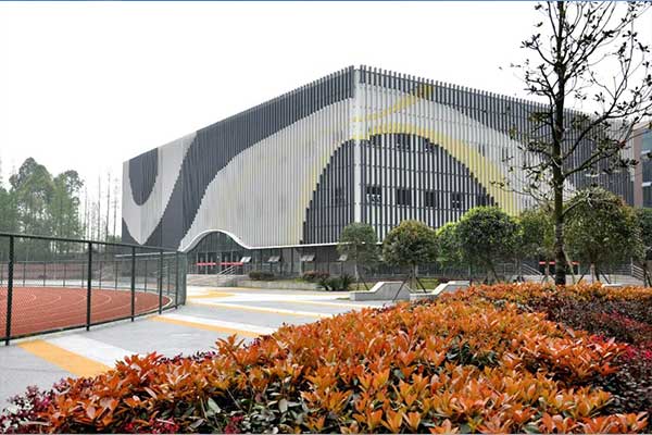 眉山车城中学校园环境